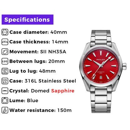 Red Crystal Watch