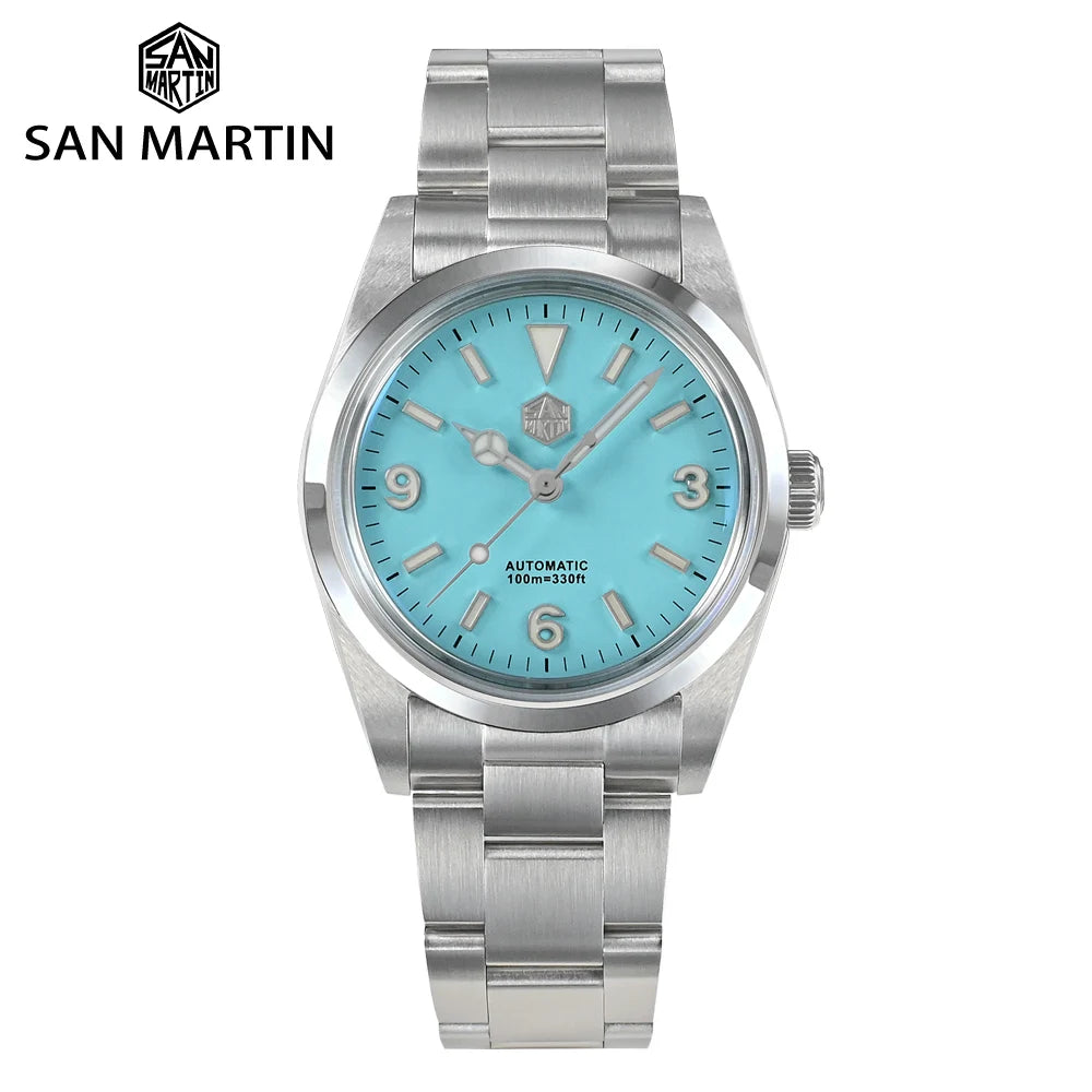 San Martin Stainless Steel 36mm Fashion Sport Watch