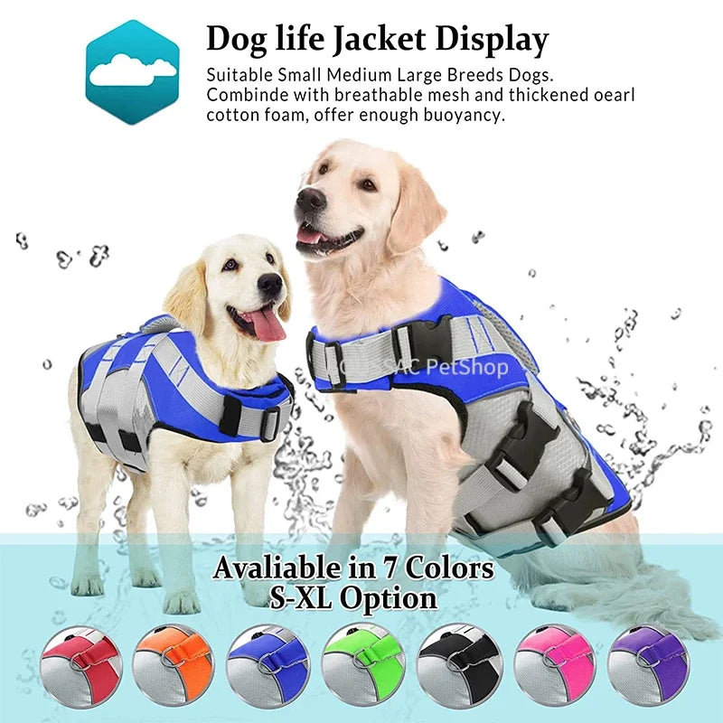 Adjustable Reflective Dog Life Jacket